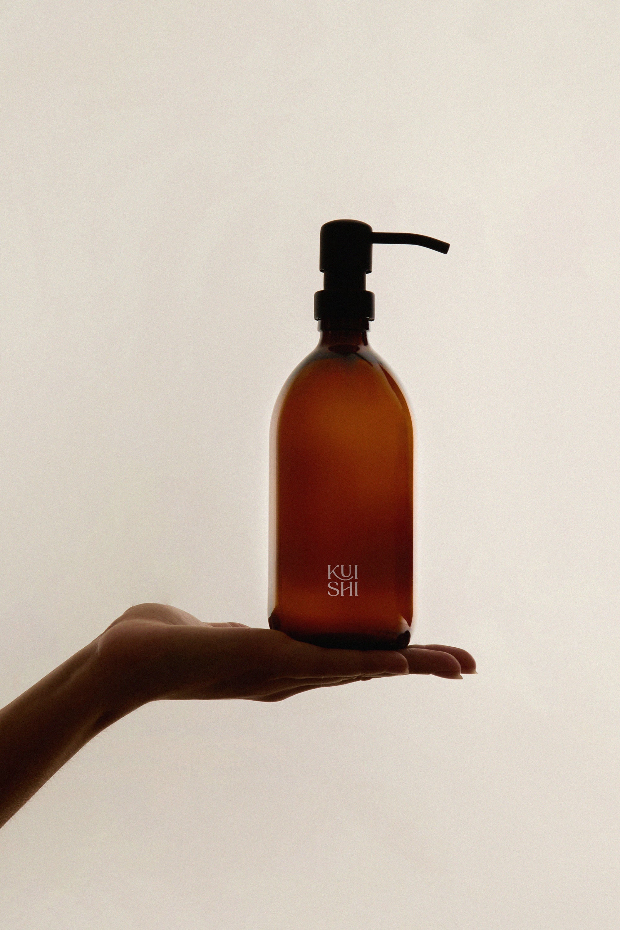 Minimal Amber Glass Soap Dispenser | Hand Wash, Shampoo & Lotion Bottle