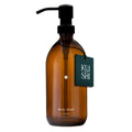 Minimal Amber Glass Soap Dispenser | Hand Wash, Shampoo & Lotion Bottle