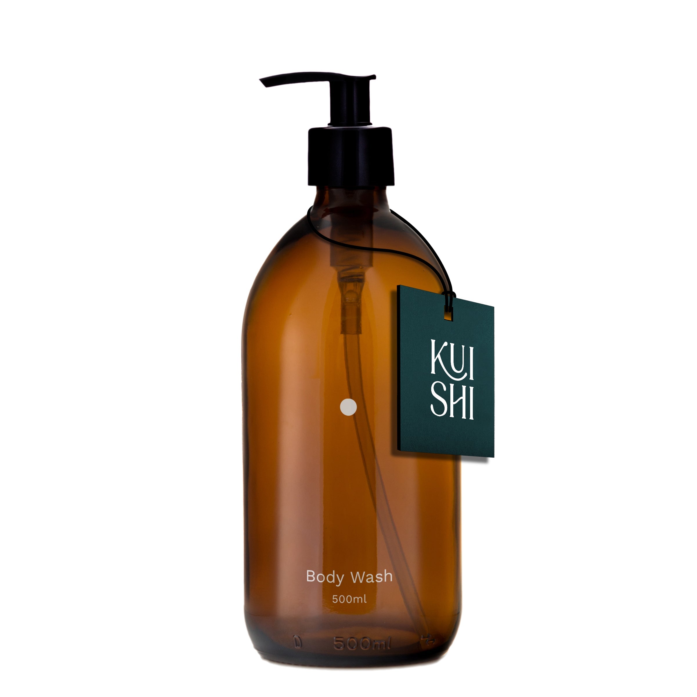 Minimal Amber Glass Soap Dispenser | Hand Wash, Shampoo & Lotion Bottle