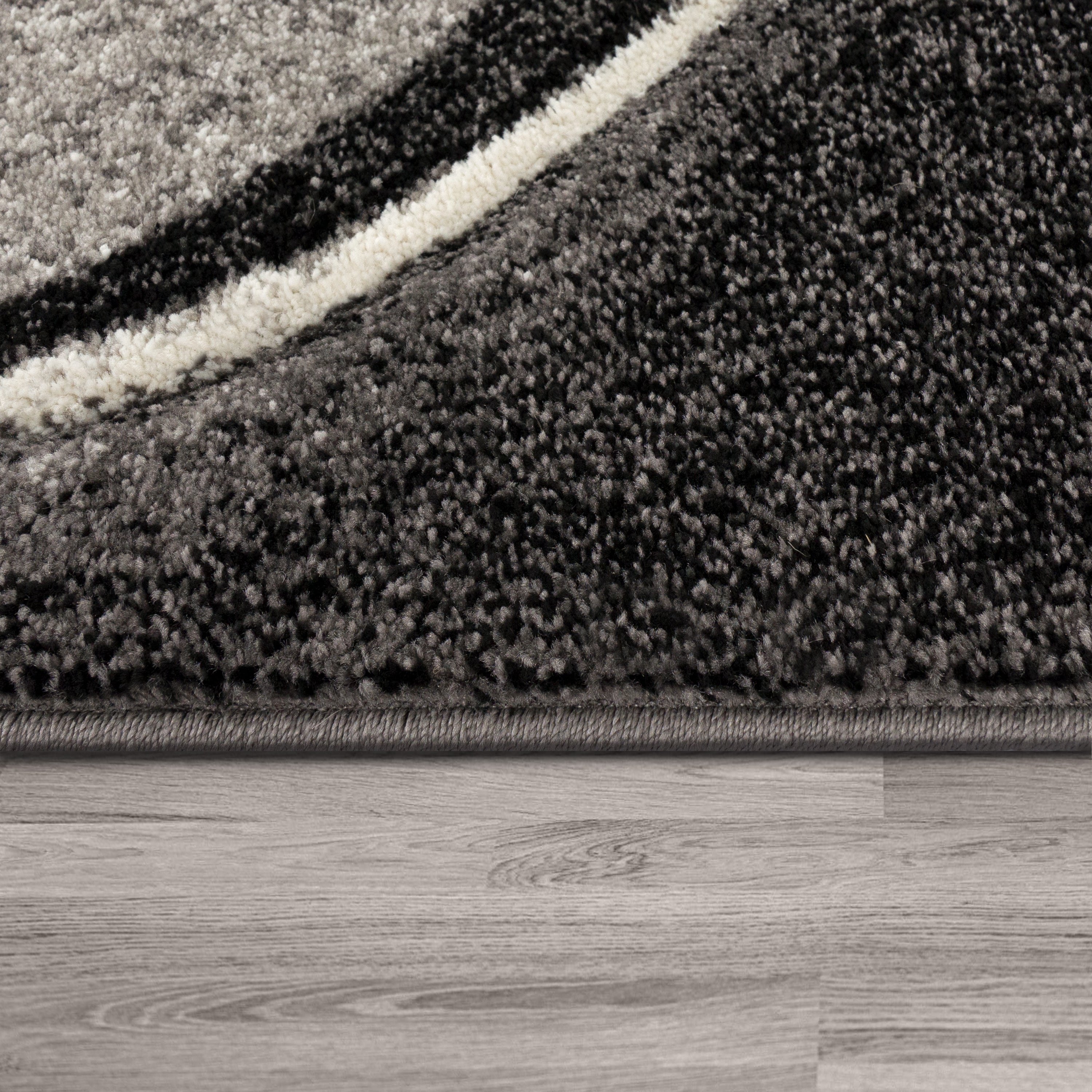 Modern Abstract Area Rug - Gray | Living Room Essential