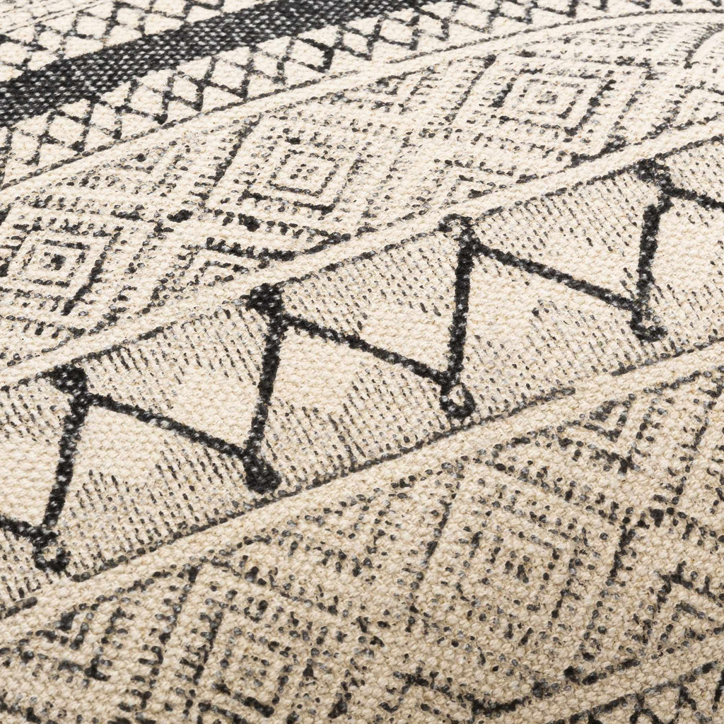 Calliope Decorative Pillow Cover - Neutral Woven Cotton Couch Pillow