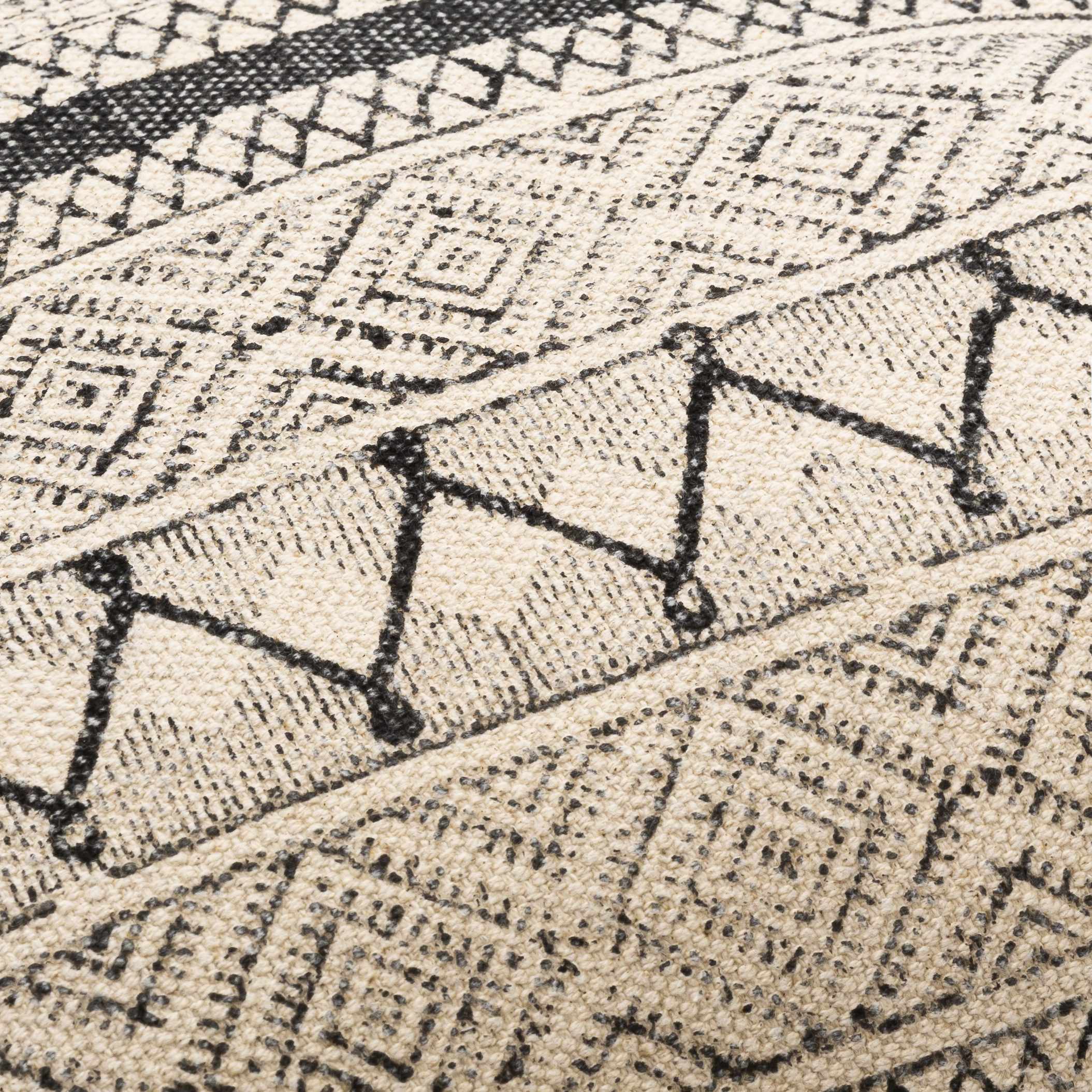 Calliope Decorative Pillow Cover - Neutral Woven Cotton Couch Pillow