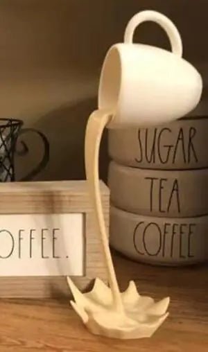 Dripping Coffee Sculpture - Cozy Coffee Bar Home Decor AccentShineCraft