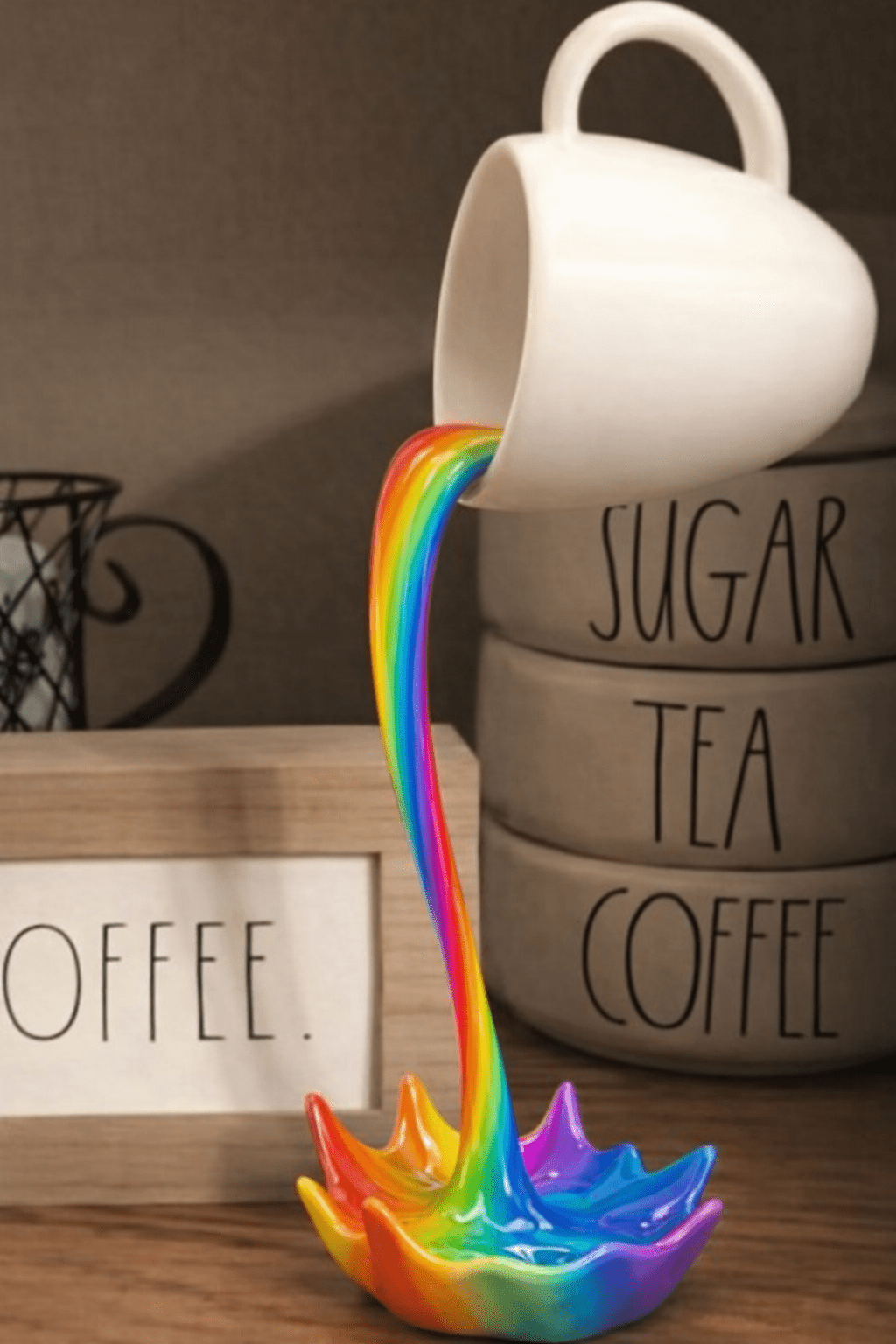 Dripping Coffee Sculpture - Cozy Coffee Bar Home Decor AccentShineCraft