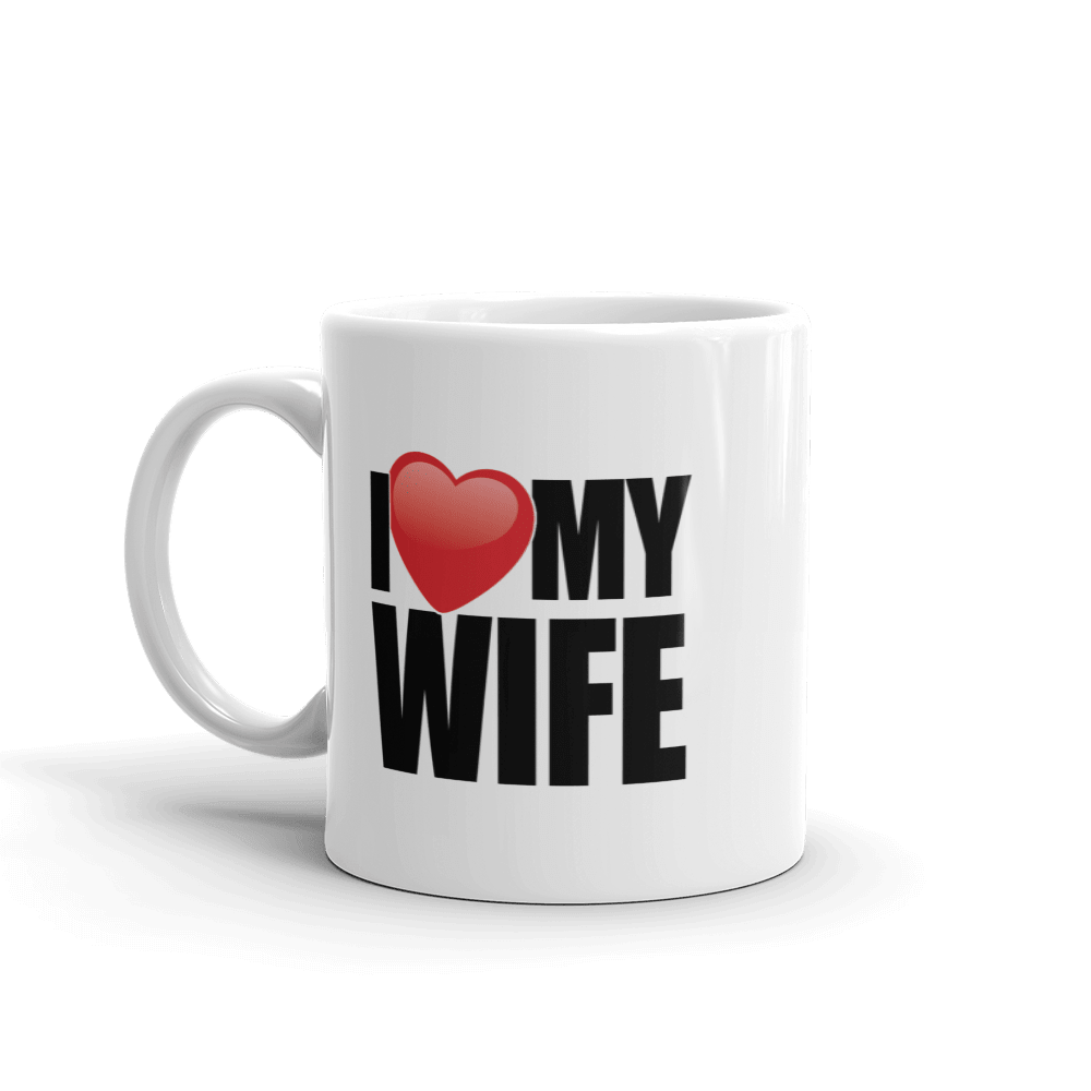 I Love My Wife Coffee Mug - 11oz Ceramic GiftCoffee MugShineCraft
