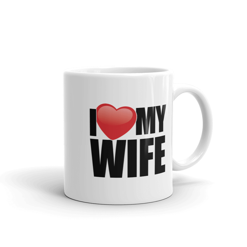 I Love My Wife Coffee Mug - 11oz Ceramic GiftCoffee MugShineCraft