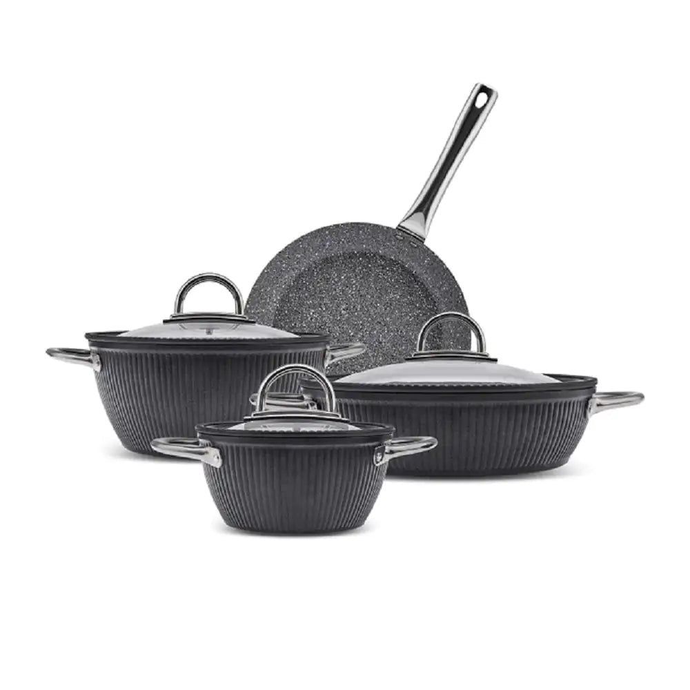 Karaca Biogranit Leona 7 - Piece Non - Stick Cookware SetShineCraft