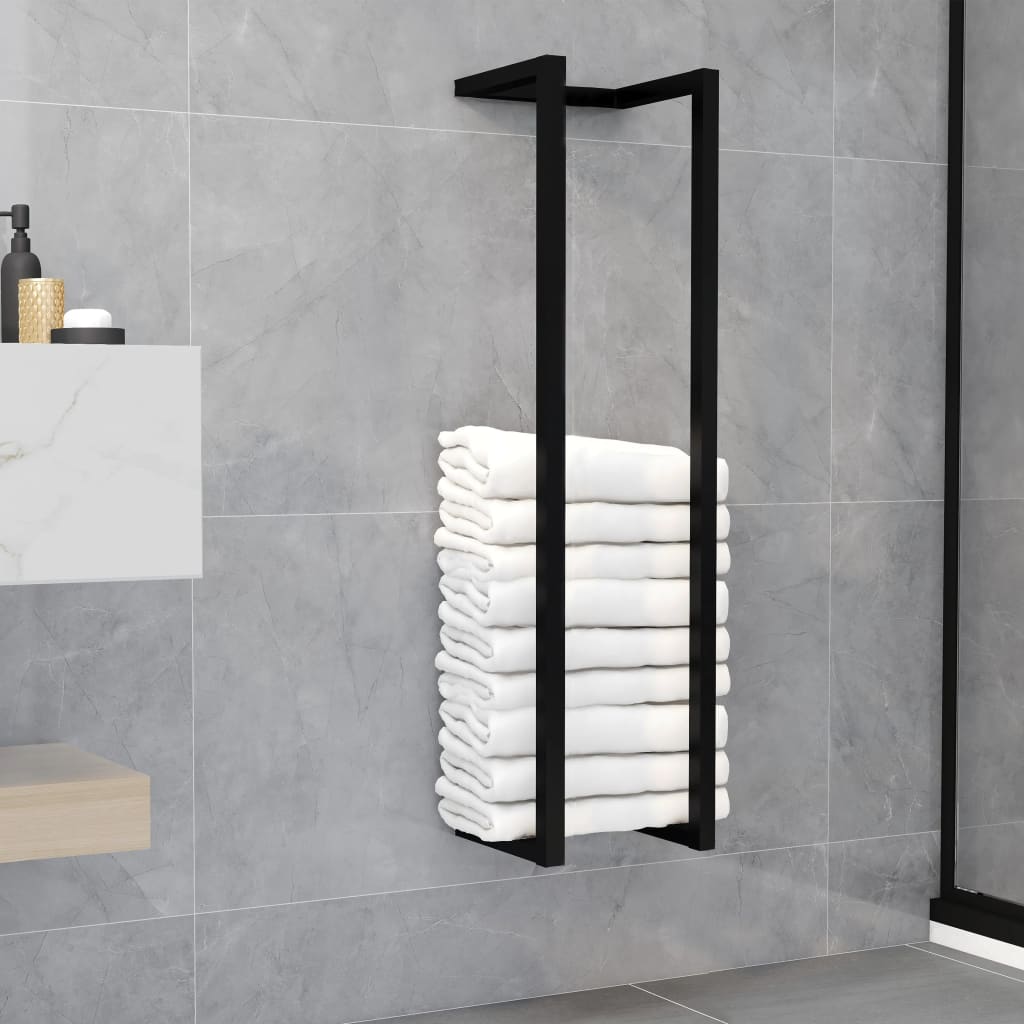 Minimal Wall - Mounted Towel Rack - Modern Iron Bathroom StorageHome & Garden > Bathroom Accessories > Towel Racks & HoldersShineCraft