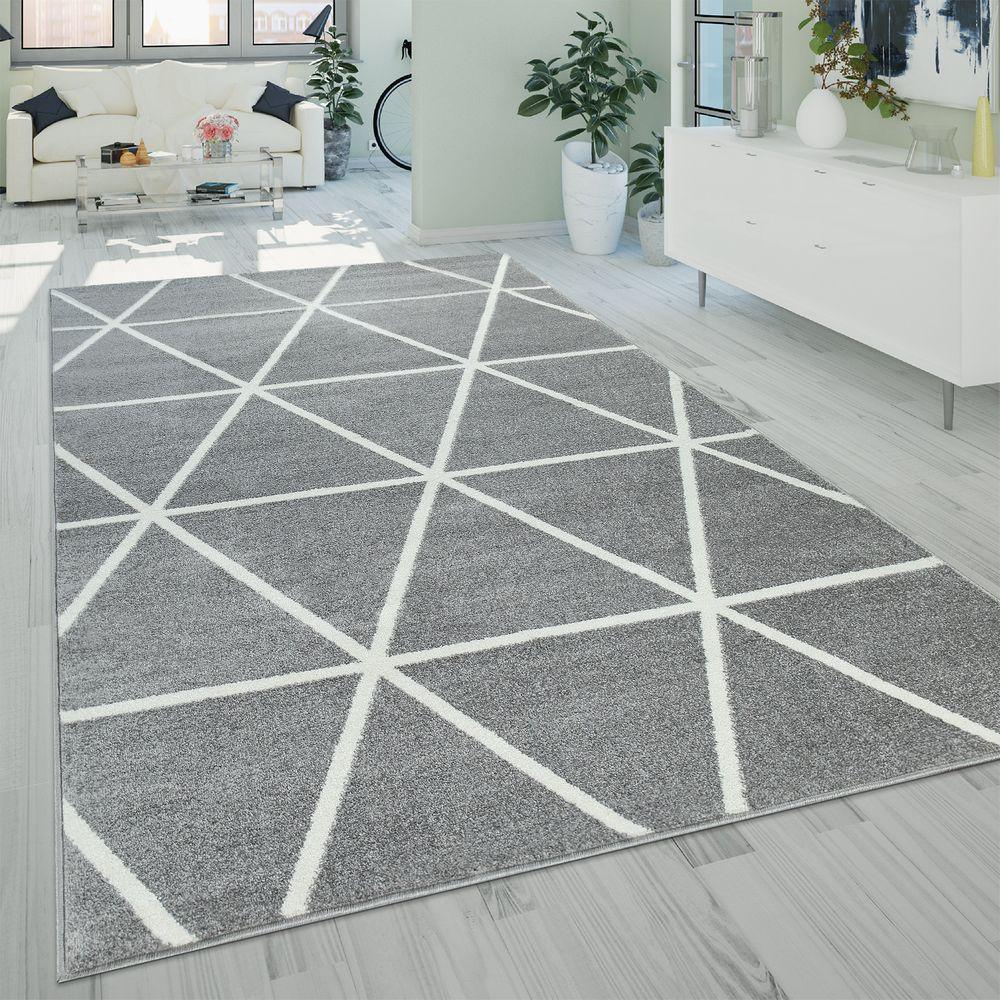 Modern Geometric Area Rug - Gray | Living Room Essential
