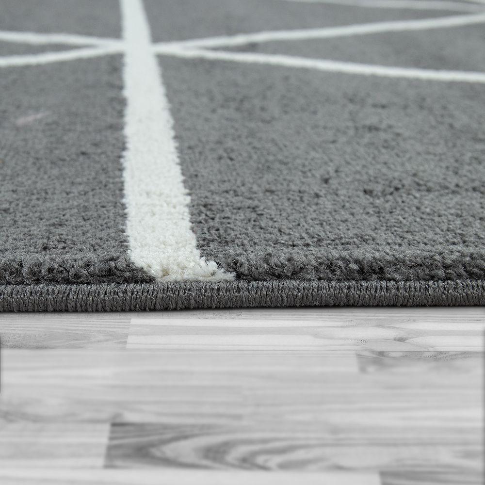 Modern Geometric Area Rug - Gray | Living Room Essential