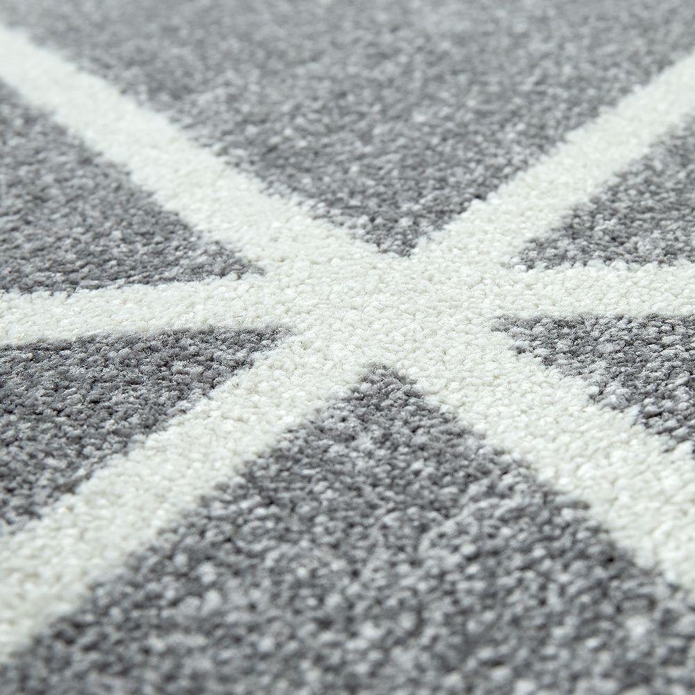 Modern Geometric Area Rug - Gray | Living Room Essential