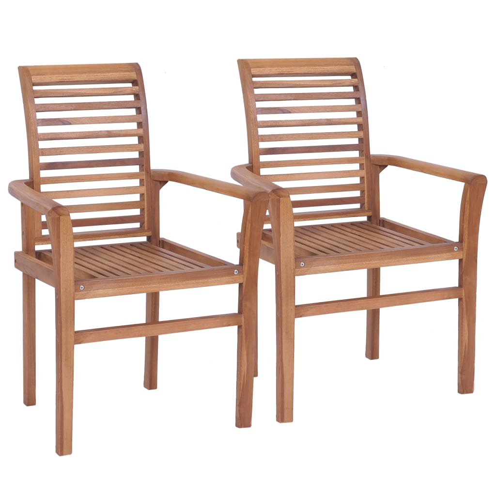 Solid Teak Stacking Dining Chairs - Timeless Wood Seating (2 - 8 Pack)Furniture > Chairs > Kitchen & Dining Room ChairsShineCraft